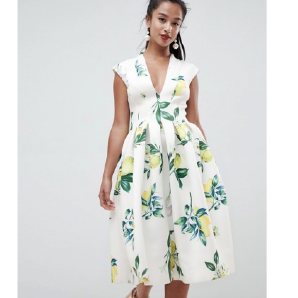 lemon dress asos